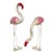 Sergio Bustamante Paper Mache Life Size Flamingo’s, Mexico 1960 For Sale