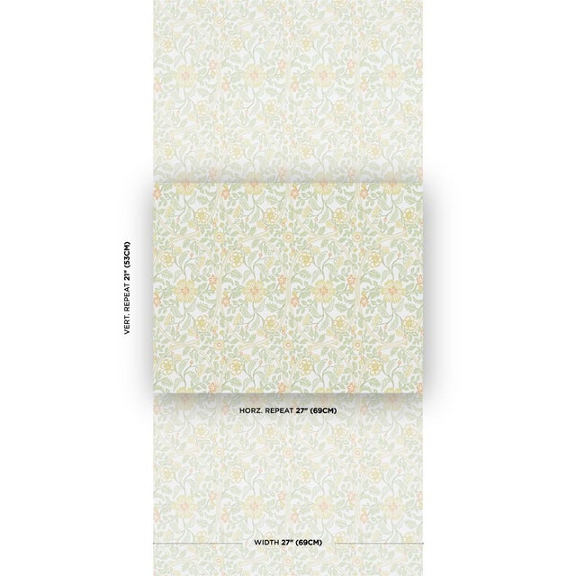 Based on hand-painted ornamental motifs, Garden Guild is an elegant surface-printed wallpaper that evokes the decorative...