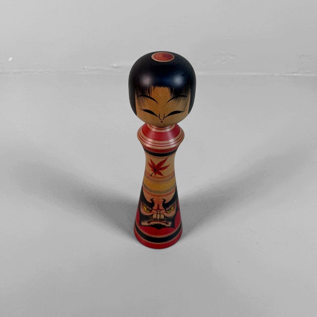 Wood Japanese Kokeshi by Moriharu Kitayama, 1980 For Sale - Image 7 of 12