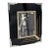 1920s Art Deco Reverse Black & Gold Painted Glass Picture Frame 5x6 For Sale