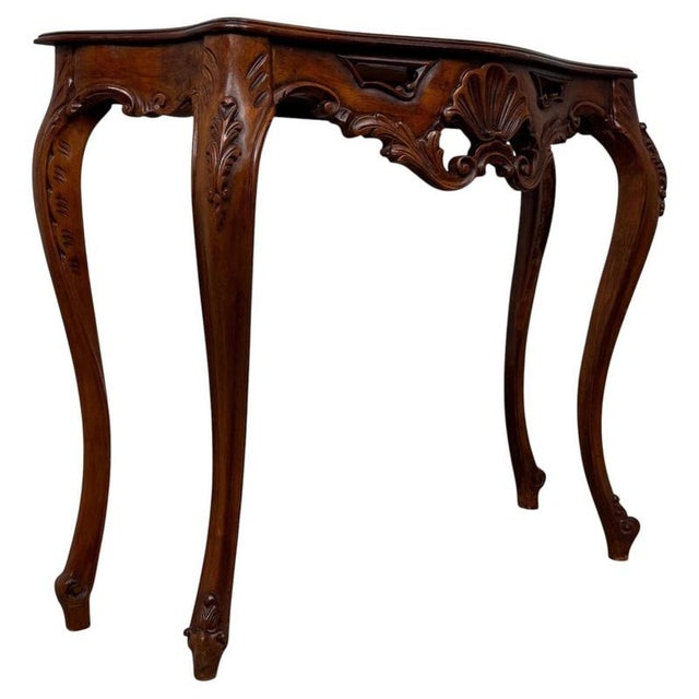 Antique 20th Century French Mahogany Side Table For Sale - Image 3 of 10