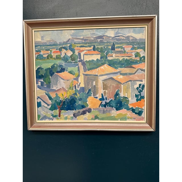 Evert H. Duhan, Bourg St Andeol, 1947, Oil on Canvas, Framed For Sale - Image 10 of 10