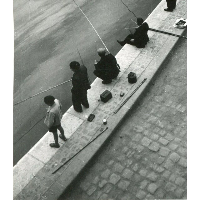 Fisher in the Morning Seine, Paris, 1955 For Sale - Image 3 of 5