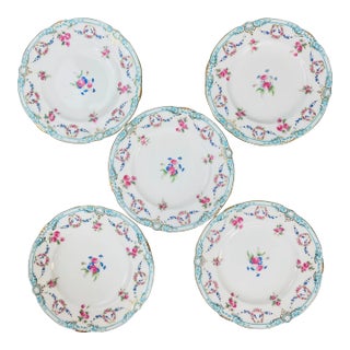 Antique Mintons Gilman Collamore Plates, Set of Five For Sale