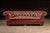 Traditional Late 20th Century Tufted Leather Chesterfield Sofa in Burgundy For Sale - Image 3 of 15
