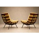 Pair of Costela Armchairs in Brazilian Hardwood & Olive Mohair, Martin Eisler, Brazil, 1956 For Sale - Image 14 of 18