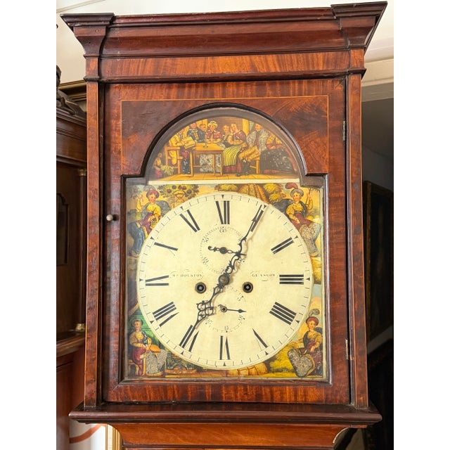 Traditional Early 19th Century Scottish Regency Grandfather Clock For Sale - Image 3 of 12