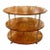 MCM Walnut and Brass Occasional Table For Sale