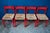 Vintage Italian Chairs in Red Lacquered Wood and Woven Straw, 1960s, Set of 4 For Sale - Image 17 of 18