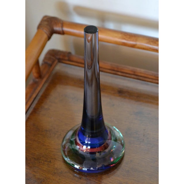 1970s Marked Vetreria Artistica Oball Murano Art Glass Multicolor Paperweight, Italy For Sale - Image 5 of 12