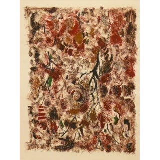 2010 Falling Branch, Hand Printed Monoprint, Signed Gronk For Sale