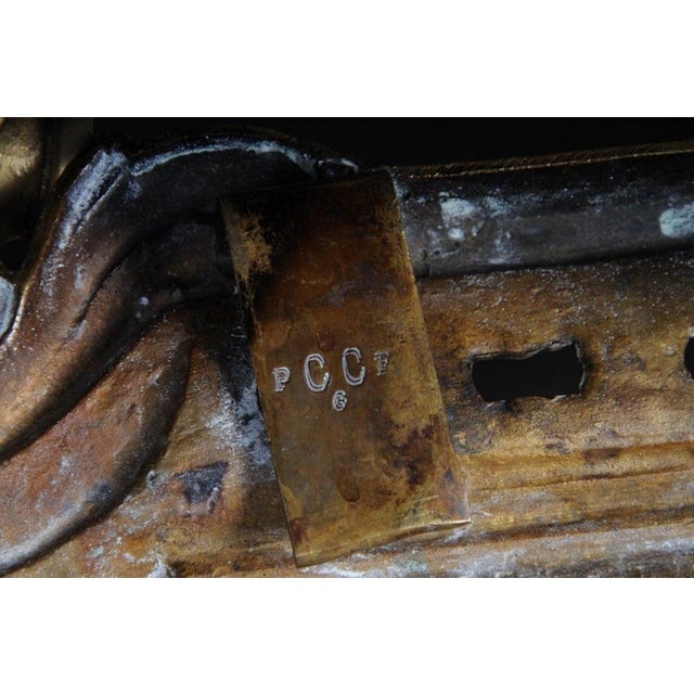 Gold 19th Century French Fireplace in Bronze For Sale - Image 8 of 13