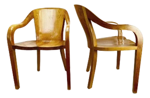 1980s Pair Ward Bennett University Chairs