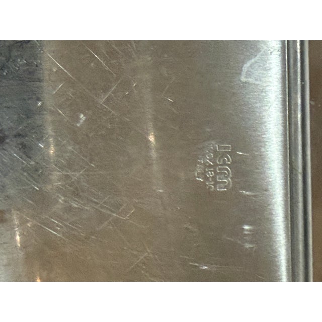 1970s Mid Century Modern Italian Musi Stainless Steel & Glass 4-Piece Condiment Set - 5ps For Sale - Image 4 of 11