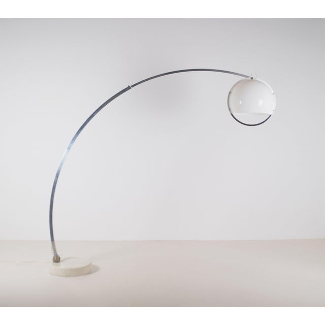 Italian Arc Floor Lamp by Guzzini, 1970s For Sale - Image 9 of 9