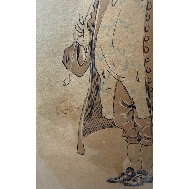 Antique Joseph Clayton Clarke Kyd John Willet Watercolor Illustration Painting For Sale - Image 4 of 14