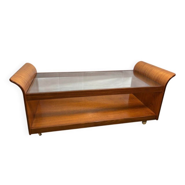 Mid-Century Teak Tulip Coffee Table with Glass Top from G-Plan, 1960s For Sale - Image 11 of 11
