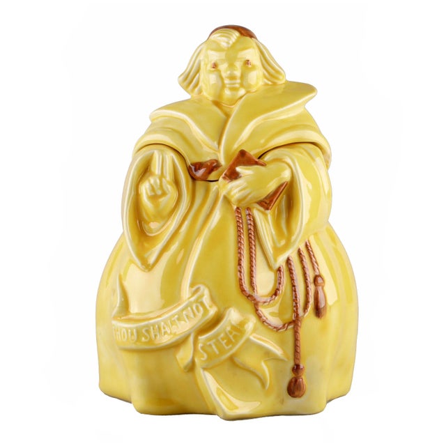 Ceramic Red Wing USA Vintage Friar Tuck Cookie Jar For Sale - Image 7 of 7