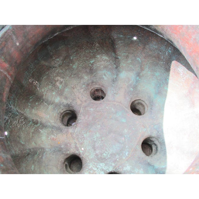 Cerulean 19th Century Large Chinese Enamel Three Rams Vase For Sale - Image 8 of 11