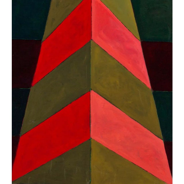 2010s "Disequilibrium #8" 6ft Tall Abstract Oil Painting by Mary Alice Copp For Sale - Image 5 of 11