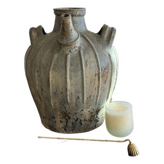 Large 18th Century Antique French Walnut Jug For Sale