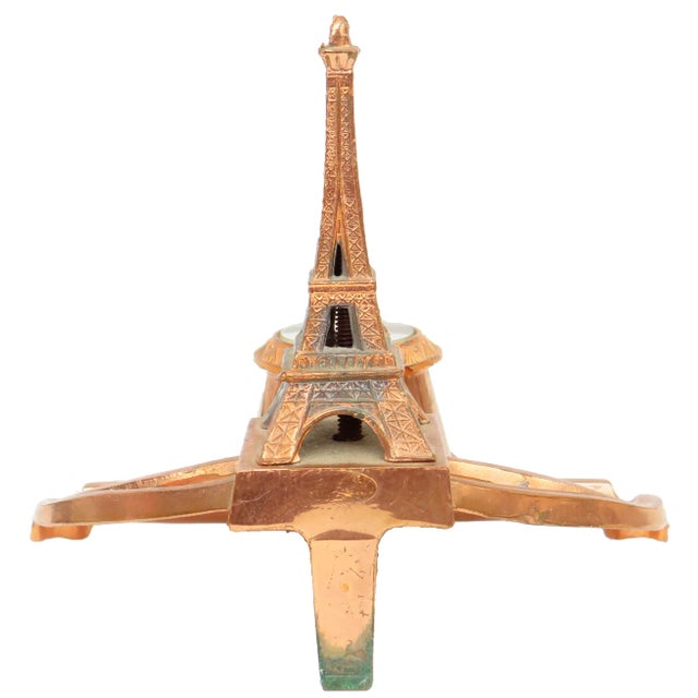 1900s Art Nouveau Paris Ink Well / Desk Tray For Sale - Image 4 of 5