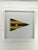 Vintage yellow & black nautical yacht club pennant. There are 2 other large yellow & black nautical flags that go well...