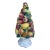 Mid-Century Italian Majolica Fruits Finial Topiary For Sale