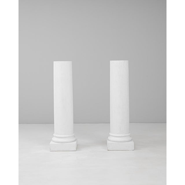 20th Century French Plaster Columns - A Pair For Sale - Image 16 of 18