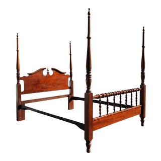 Cherry Queen Four Post Bed For Sale