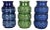 Multi-Color Pottery Fat Lava Vases from Scheurich, Germany, 1970s, Set of 3 For Sale