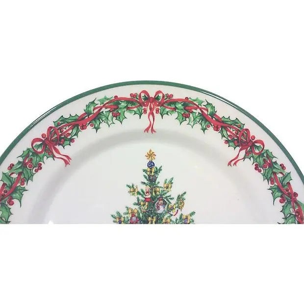 Holiday Christmas Place Setting-Set of Five For Sale - Image 4 of 4