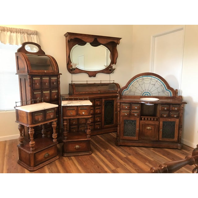 Vintage Pulaski Apothecary Bedroom Set, 7 Pieces Chairish