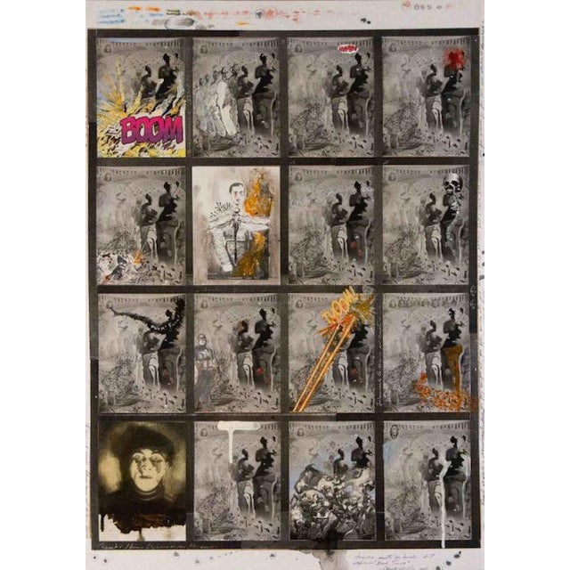 Enrico PAMBIANCHI Boom Thoom mixed media on wood Hand signed on the right The interpretation he gave of the Spanish...