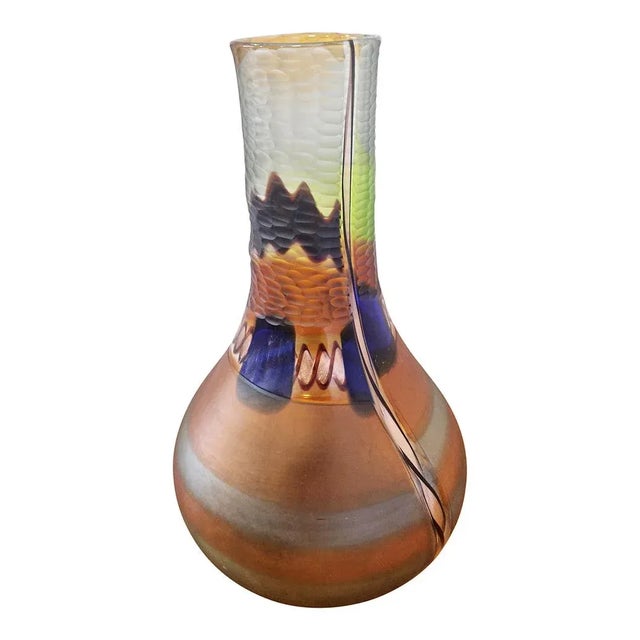 Murano Glass Vase, 1980s For Sale - Image 10 of 10