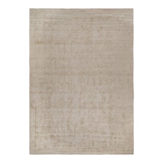 Rug & Kilim’s Modern Rug in Solid Beige - 14x20 For Sale