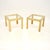 Vintage Italian Brass Side Tables attributed to Renato Zevi, 1970, Set of 2 For Sale - Image 6 of 6