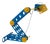 Adjustable Meccano Table Lamp by Lisola Che Non Cè, Italy, 1970s For Sale