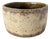 Signed Studio Pottery Bowl in Speckled Cream and Ochre Glaze For Sale