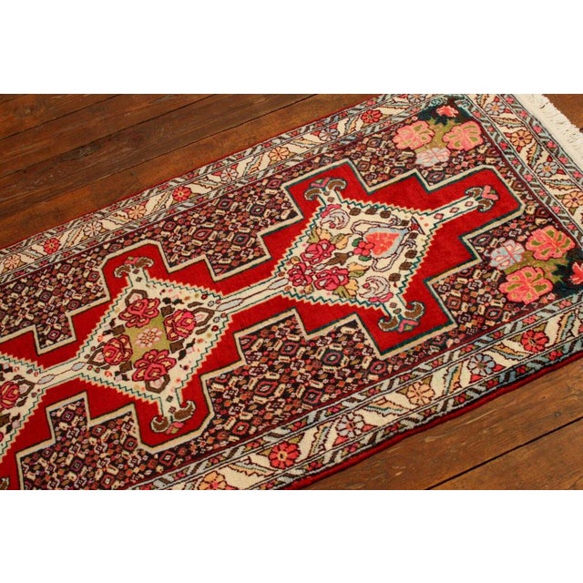 Brown Middle Eastern Runner Rug For Sale - Image 8 of 10