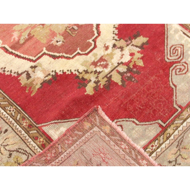 1960's Turkish Oushak Runner For Sale - Image 4 of 4