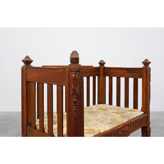 Large Arts & Crafts Oak Side Chair, Belgium, 1915 For Sale - Image 3 of 18