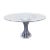 Vintage Glass & Chrome Dining Table, 1970s For Sale