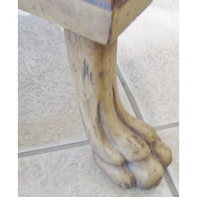 Wood 1990s Kriess Renaissance Collection Empire Style End Table Travertine Top For Sale - Image 7 of 9