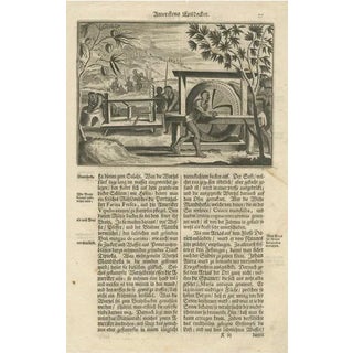 View of Sugar Milling, 1673, Paper For Sale