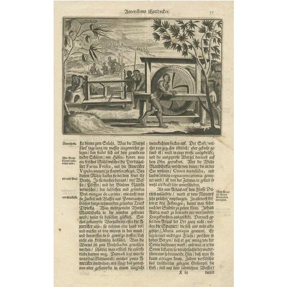 View of Sugar Milling, 1673, Paper For Sale