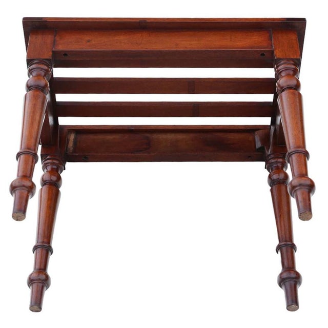 1970s Vintage Victorian Style Mahogany Luggage Stand, 1970s For Sale - Image 5 of 6