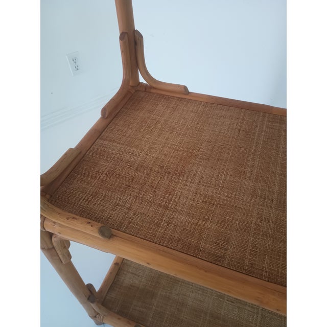 Vintage Large Bamboo Shelf For Sale - Image 15 of 15