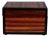 Vintage Decorative Zebra Wood Covered Trinket Box For Sale
