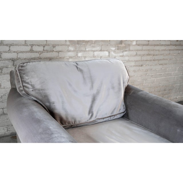 Restoration Hardware Lancaster Luxe Velvet Chair For Sale In Boston - Image 6 of 18